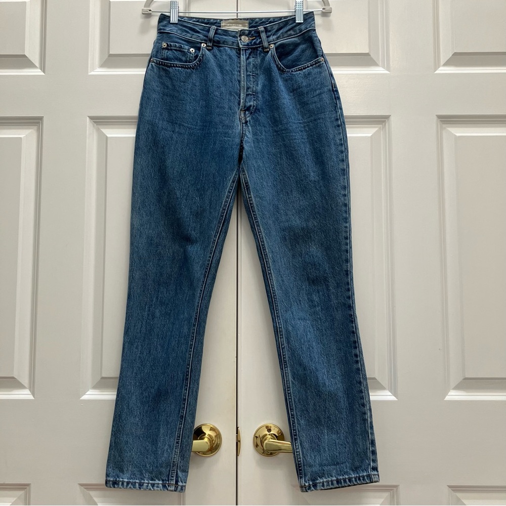 Everlane The 90s Curvy Cheeky Straight Jean Organic Cotton Denim 26 Regular